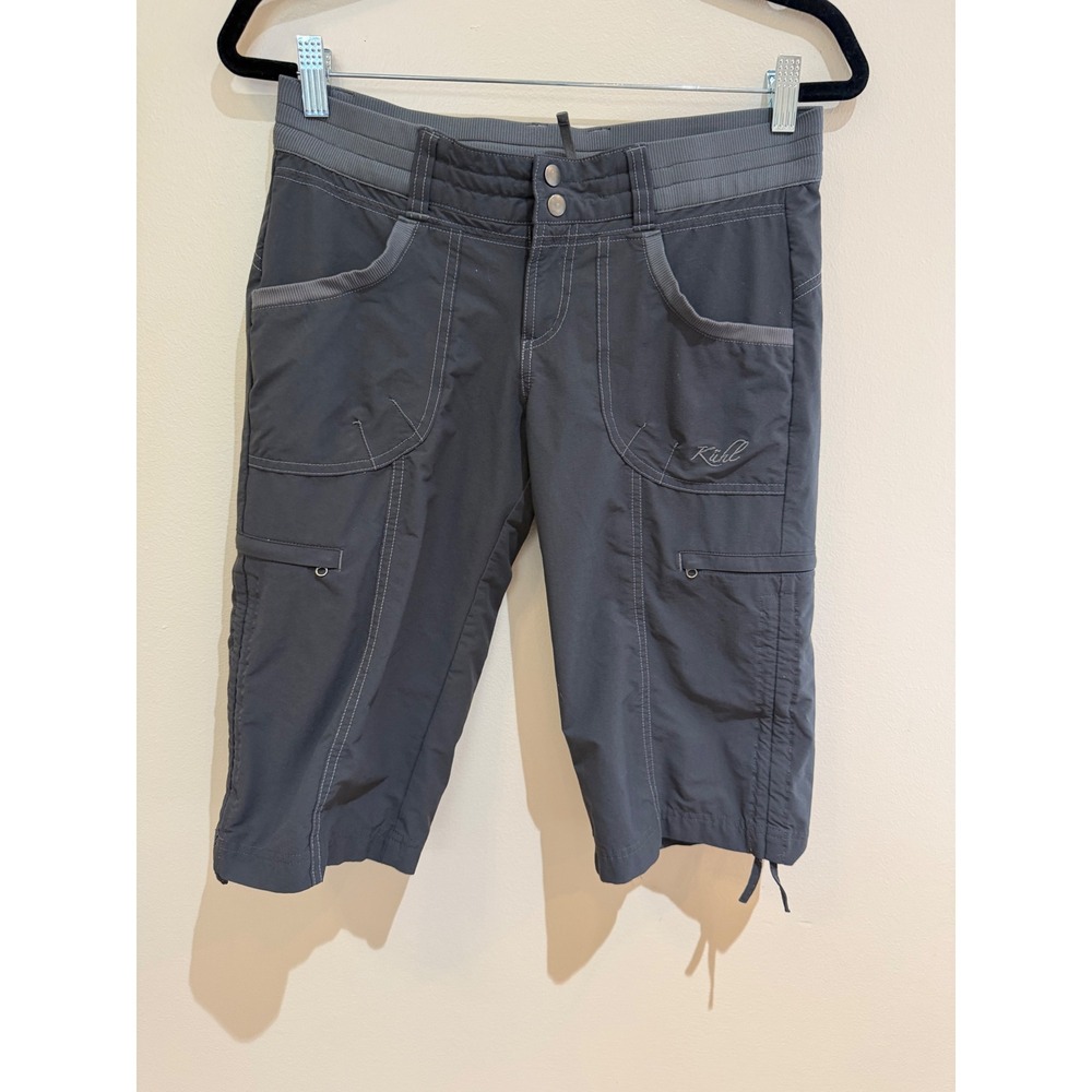 KUHL Women Durango Shorts Gray Hiking Cargo Outdoor Size 4